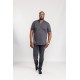 D555 Grant Pique Polo Shirt - Charcoal