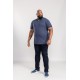 D555 GRANT FULLY COMBINED PIQUE POLO SHIRT DENIM MARL D555 GRANT FULLY COMBINED PIQUE POLO SHIRT DENIM MARL