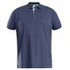D555 GRANT FULLY COMBINED PIQUE POLO SHIRT DENIM MARL D555 GRANT FULLY COMBINED PIQUE POLO SHIRT DENIM MARL