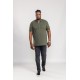 D555 GRANT FULLY COMBINED PIQUE POLO SHIRT KHAKI D555 GRANT FULLY COMBINED PIQUE POLO SHIRT KHAKI