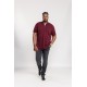 D555 GRANT FULLY COMBINED PIQUE POLO SHIRT MAROON D555 GRANT FULLY COMBINED PIQUE POLO SHIRT MAROON