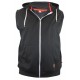 D555 Blake Sleeveless Hoodie - Black