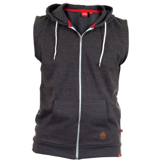 D555 Blake Sleeveless Hoodie - Grey