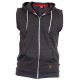 D555 BLAKE SLEEVELESS HOODIE CHARCOAL D555 BLAKE SLEEVELESS HOODIE CHARCOAL