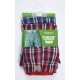 D555 Plaid Pack of 2 Woven Boxer Shorts