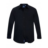 D555 Corbin Easy Iron Classic Long Sleeve Shirt - Black