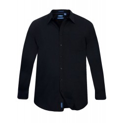 D555 Corbin Easy Iron Classic Long Sleeve Shirt - Black