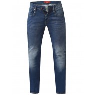 D555 Ambrose Tapered Fit Stretch Jeans - Stonewash