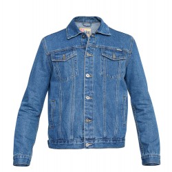 Duke Western Style Trucker Denim Jacket - Stonewash