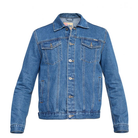 Duke Western Style Trucker Denim Jacket - Stonewash